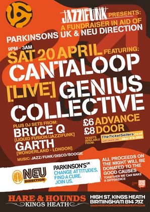 Parkinsons UK Fundraiser - Jazz Funk & Soul Night